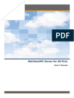 MatrikonOPC Server For GE PLCs User Manual