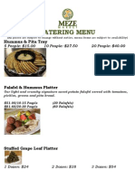 Meze Market Catering Menu 2013 PDF November 20