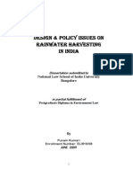 Design Policy Issues on RWH in India