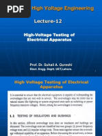 Lecture#15 Testing of Electrical Equipment Advance H v Engg.