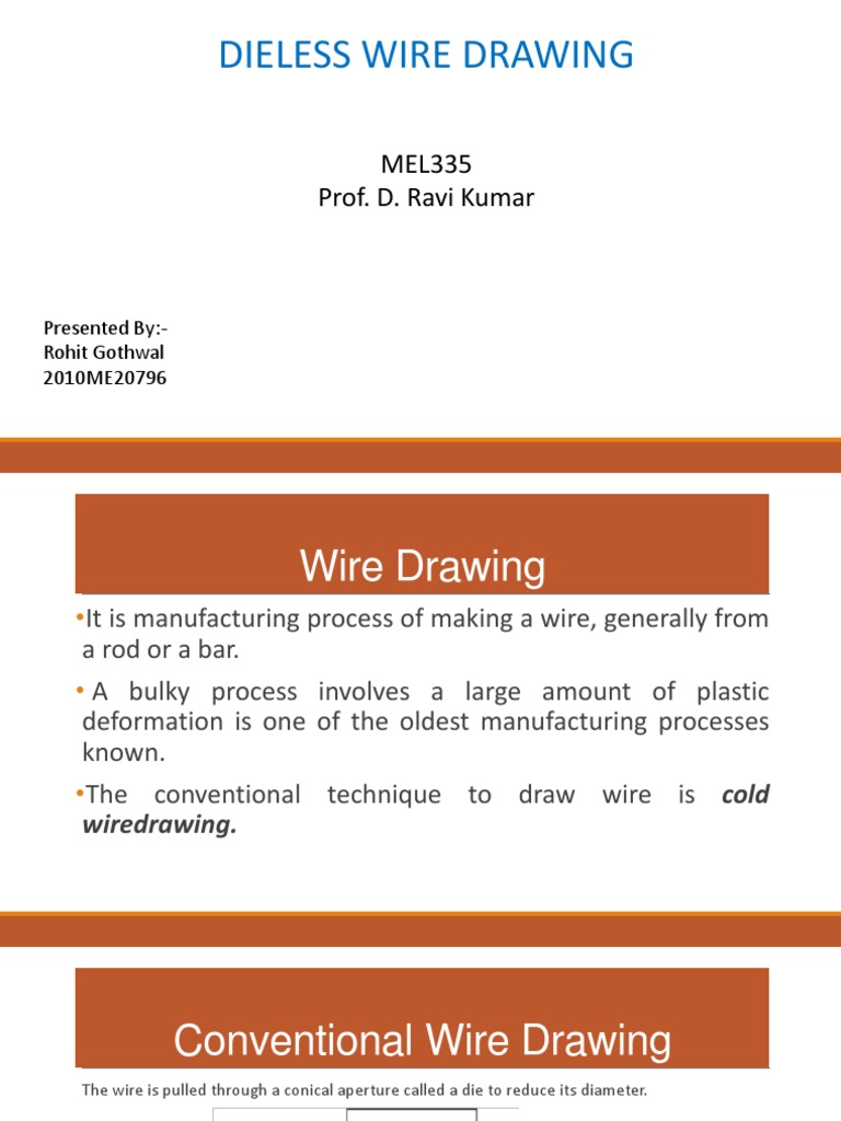 Dieless Wire Drawing | PDF | Wire | Data Acquisition