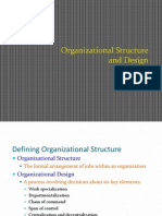 Organizational Structure and Design