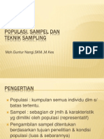 Materi 6 & 7. Populasi, Sampel & Teknik Sampling