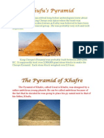 Piramidele Lui Keops, Kefren Si Mykerinos.