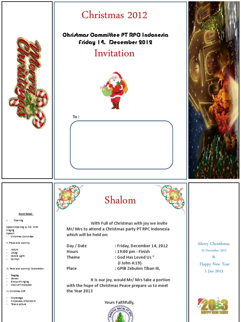 Undangan 2012 English