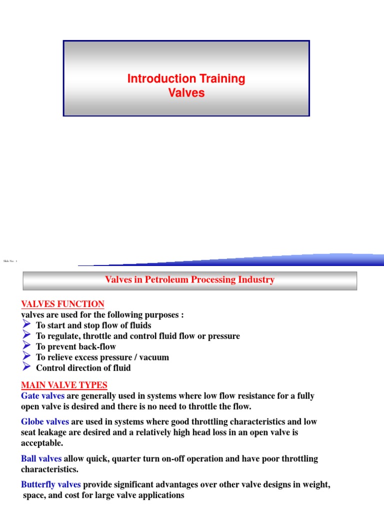 Training Valves FAINAL 2013 August | PDF | Home & Garden | Computers
