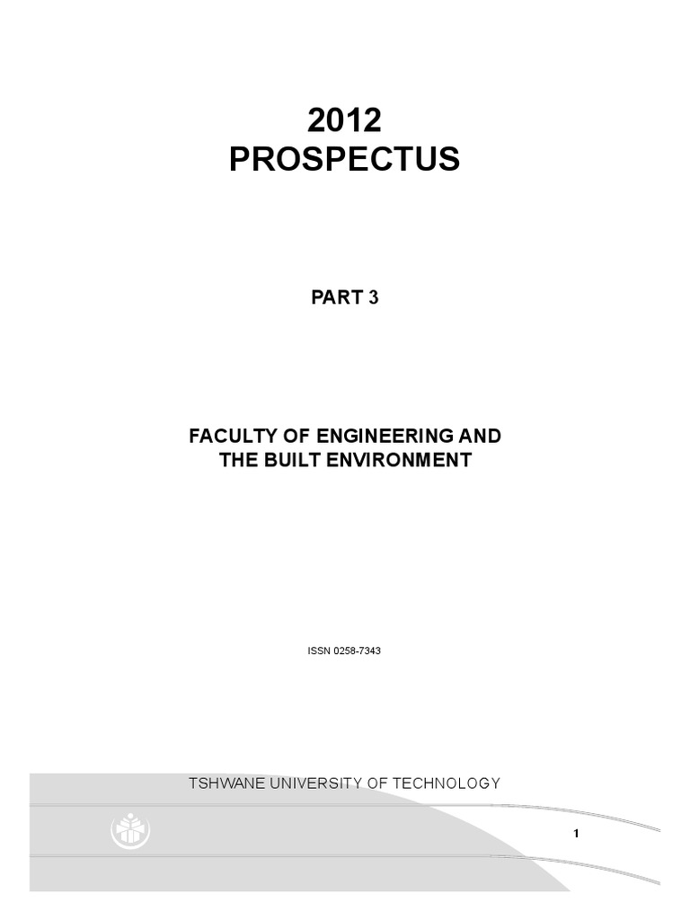 Part 3 - Engineering and The Built Environment | PDF | University And ...