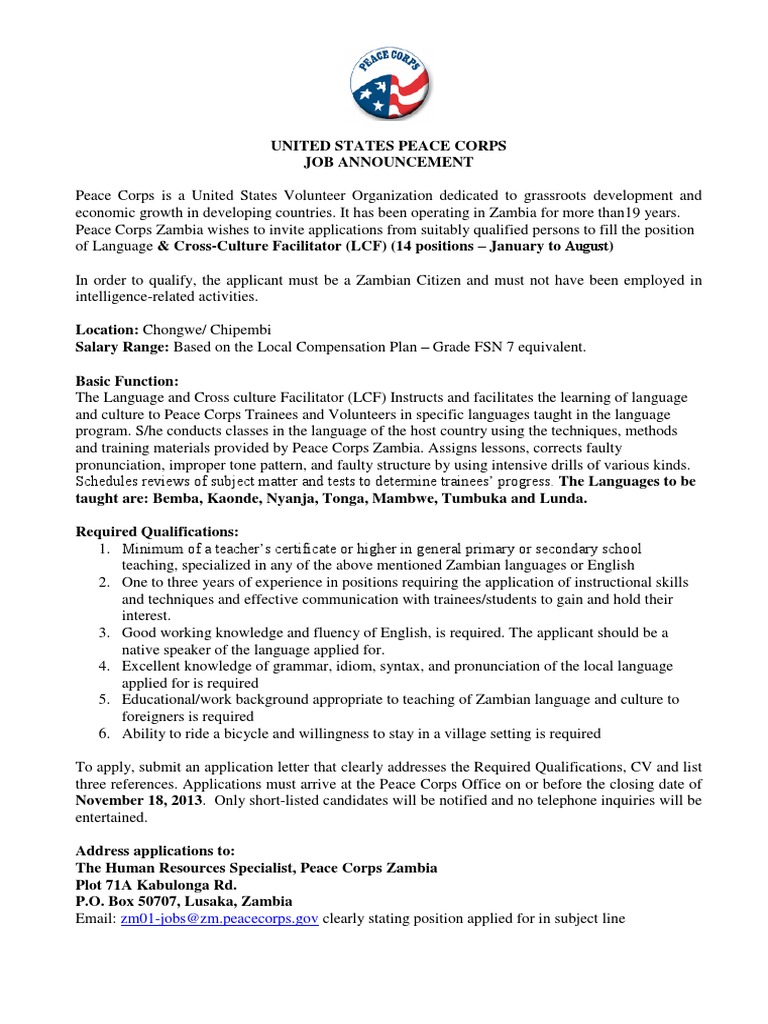 Peace corps training manual image