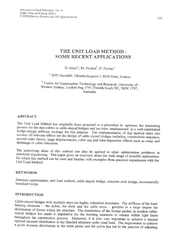 Unit Load Method | PDF