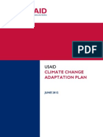 Agency Climate Change Adaptation Plan 2012