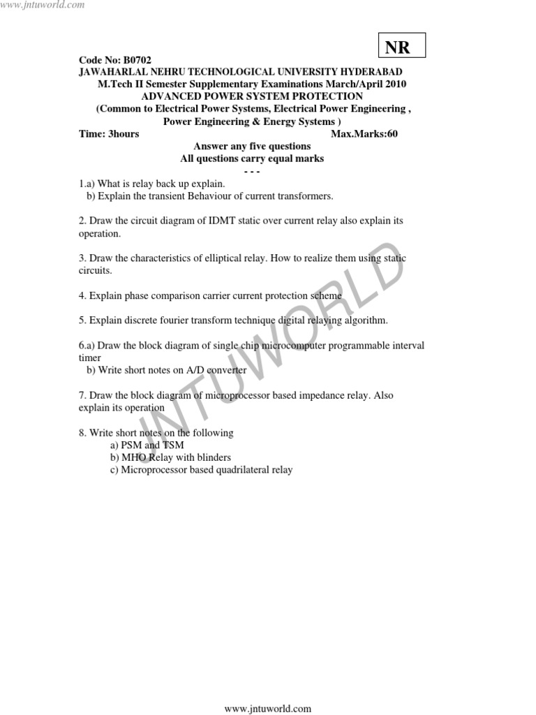 Advanced Power System Protection PDF