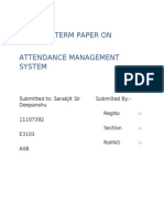 Attendance MGT System