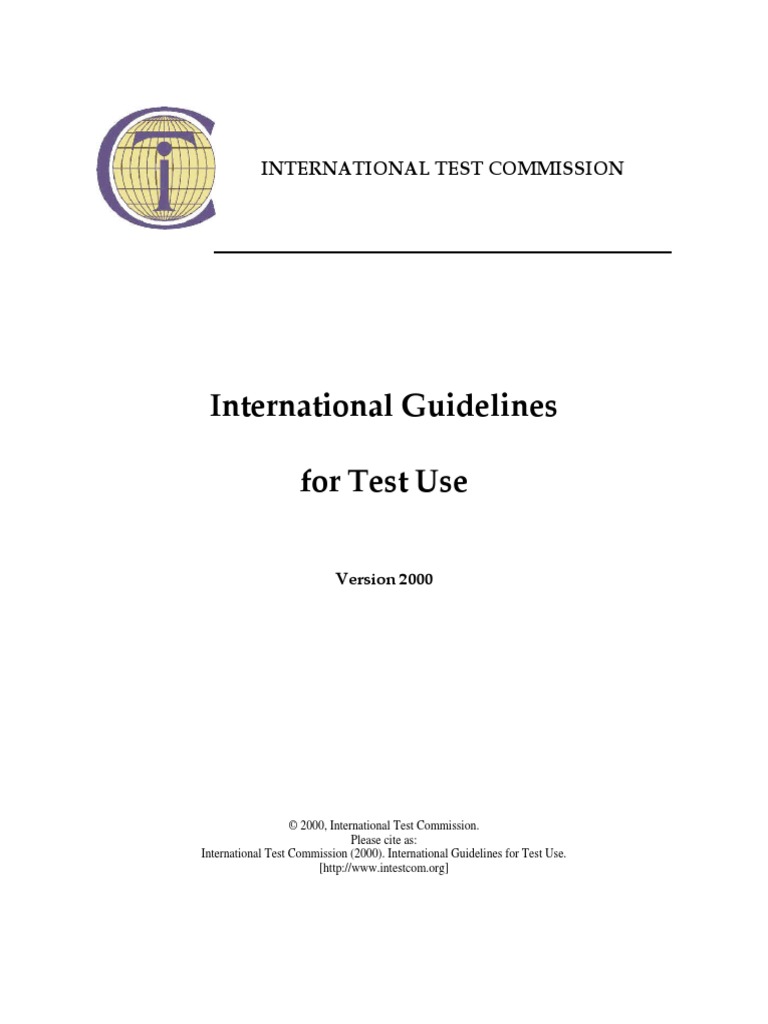 ITC Guidelines | PDF