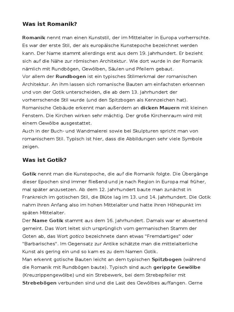Arh.6-Romanik Und Gotik | PDF