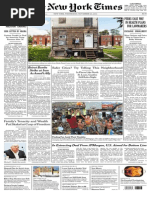 New York Times front page for November 20, 2013