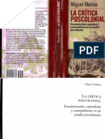 La Critica Poscolonial Descolonizacion Capitalismo y Cosmopolitismo en Los Estudios Poscoloniales Miguel Mellino