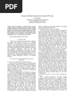 Forensic Method Analysis Involving VoIP Crime