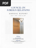 Council on Foreign Relations Rosters 2007-2013