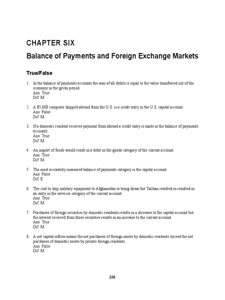 Balance of Payments Overview | PDF | Current Account | Capital Account
