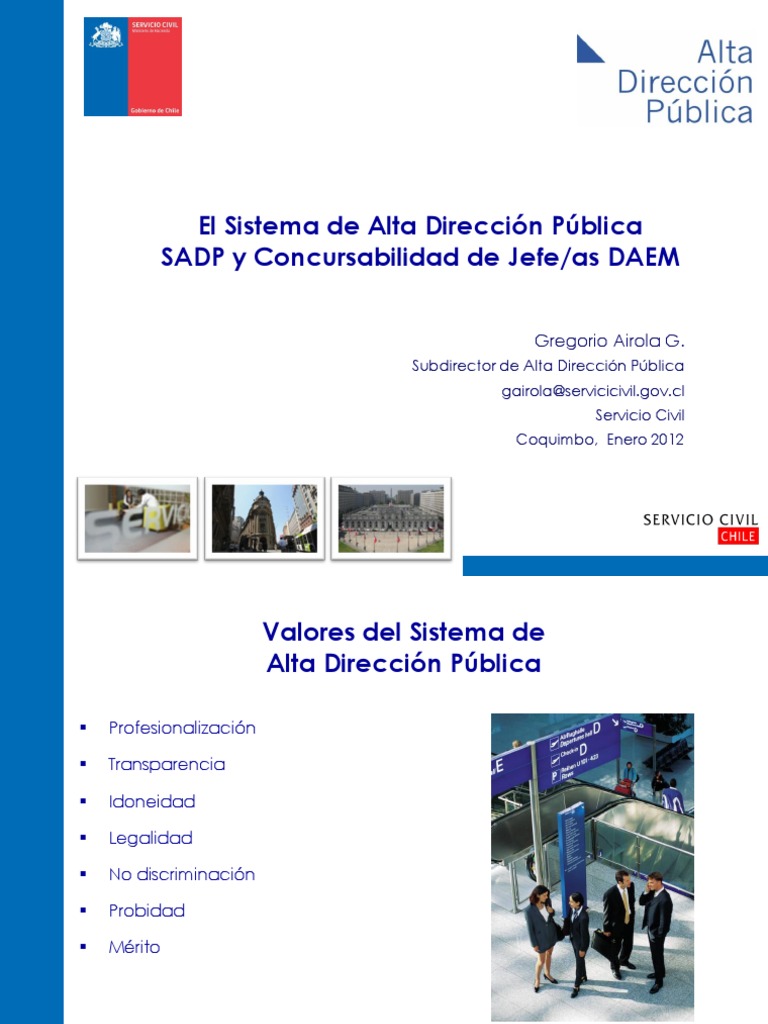 Sistema de Alta Direccion Publica PDF Alcalde Comisión Europea