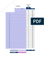 Tablas Para Tabular Notas y Puntajes en %