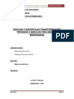 Ventajas y Desventajas Transformadores Trifásicos y Banco de Tres Unidades Monofásicas