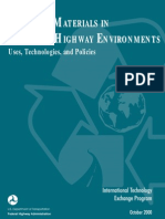 Recycled Materilals in European Highway Environments