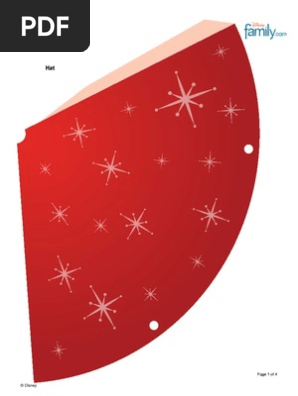 Mickey Mouse Santa Hat Papercraft 1111