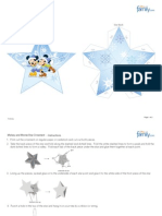 Mickey Minnie Star Ornament Printable 1009