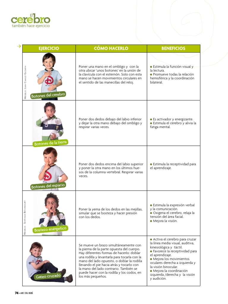 Ejercicios de Gimnasia Cerebral para Niños | PDF | Cerebro | Sistema
