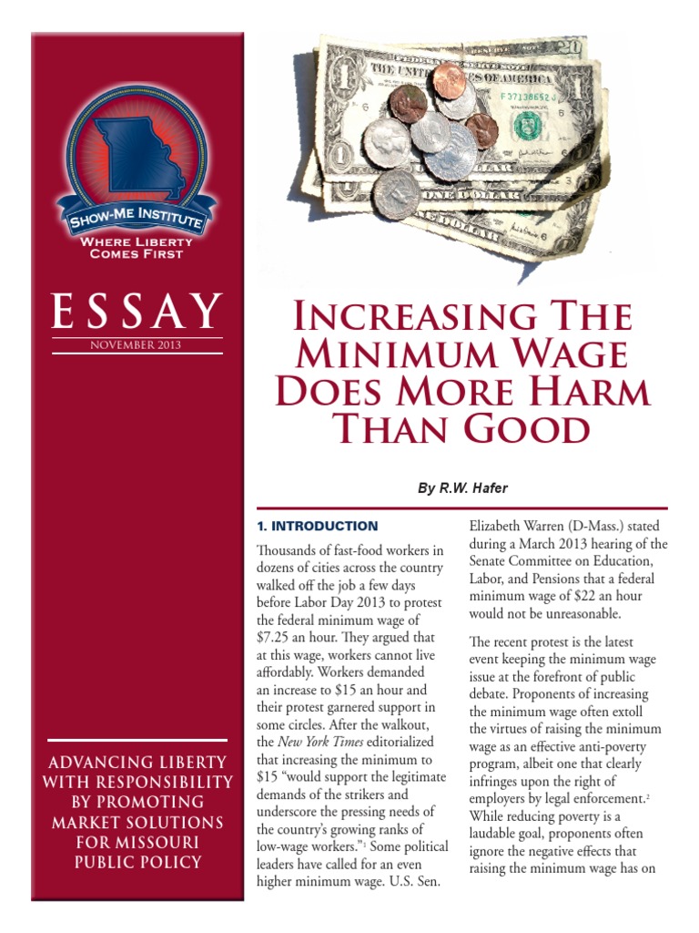 Essay On Should Minimum Wage Be Abolished
