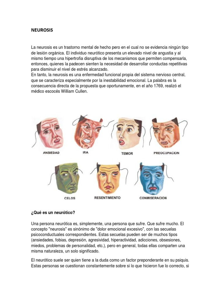 Comprendiendo la Neurosis | PDF | Neurosis | Depresión (estado de ánimo)