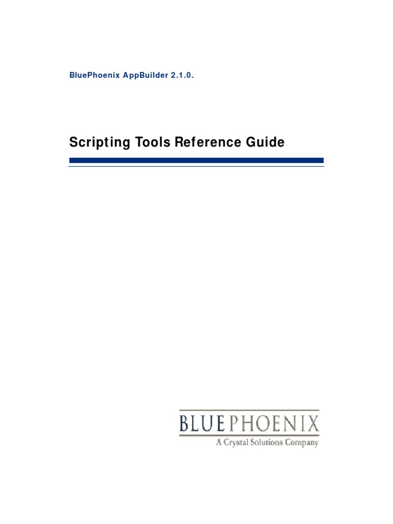App Builder 2 Scripting Tools | PDF | Scripting Language | Computer ...
