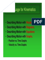 Language for Kinematics