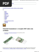 Download Tutorial transmissor e receptor RF Link com Arduino - Laboratorio de Garagem arduino eletrnica robotica hacking by careca1984 SN186106032 doc pdf