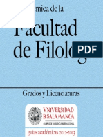 Facultad de Filologia 2012 2013