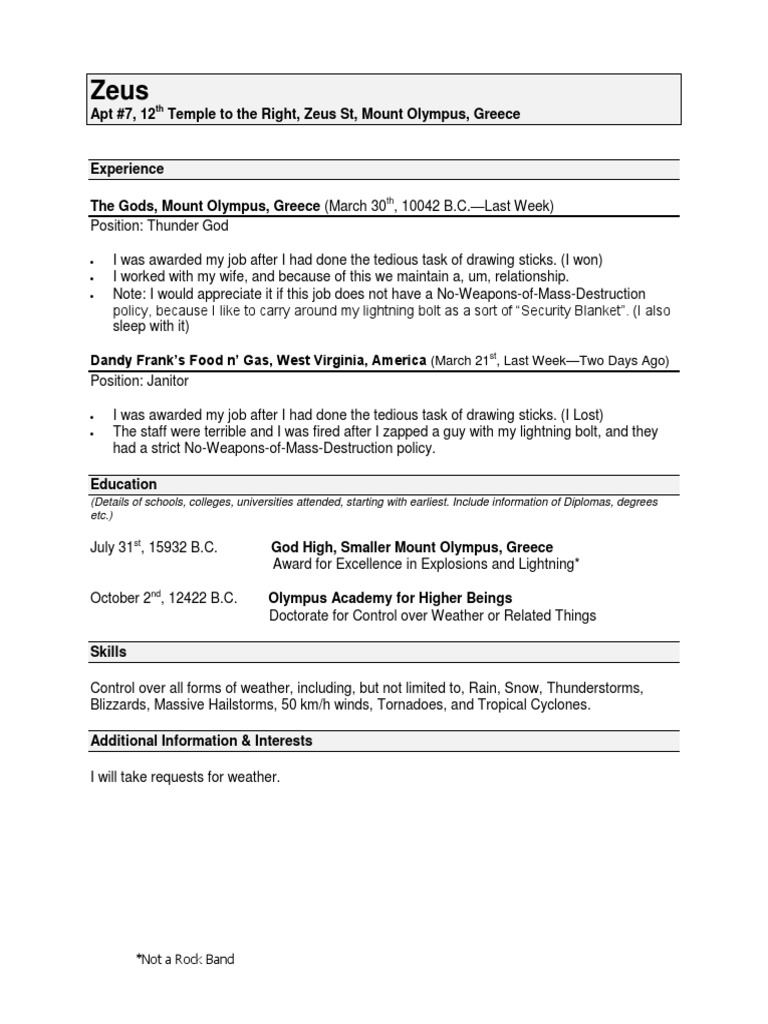 Zeus Resume | PDF | Weather | Tornadoes
