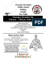 Holiday Family Fun Night 2013 Flyer