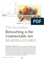 Retouching Is The Undetectable Art Profile Article Featuring The Work of Photoshop / Color / Retouching / Specialist Martha DiMeo