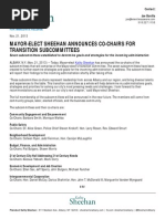 Download Mayor-elect Sheehan announces transition subcommittee co-chairs by Relentless Awareness SN186129882 doc pdf