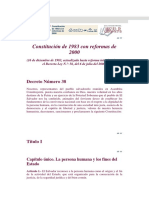 Constitución de 1983 con reformas de 2000