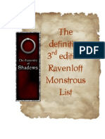 The Definitive 3 e Raven Loft Monster List