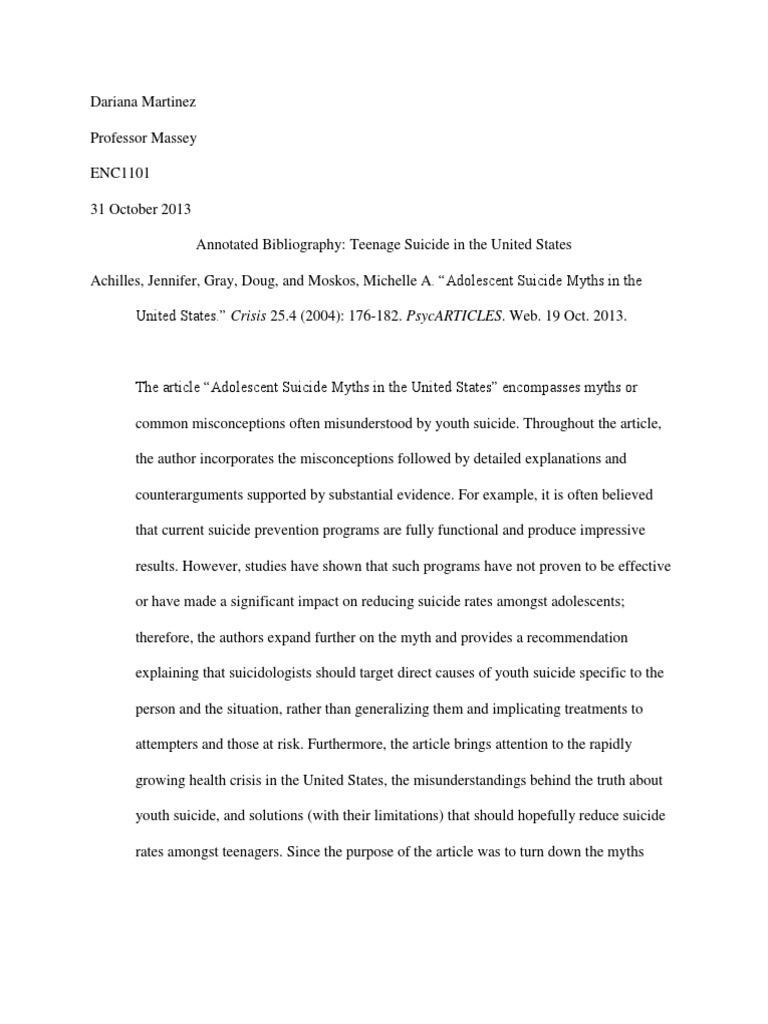 Annotated bibliography massey image