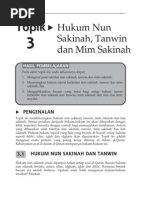 Topik 3 Hukum Nun Sakinah Tanwim Dan Mim Sakinah