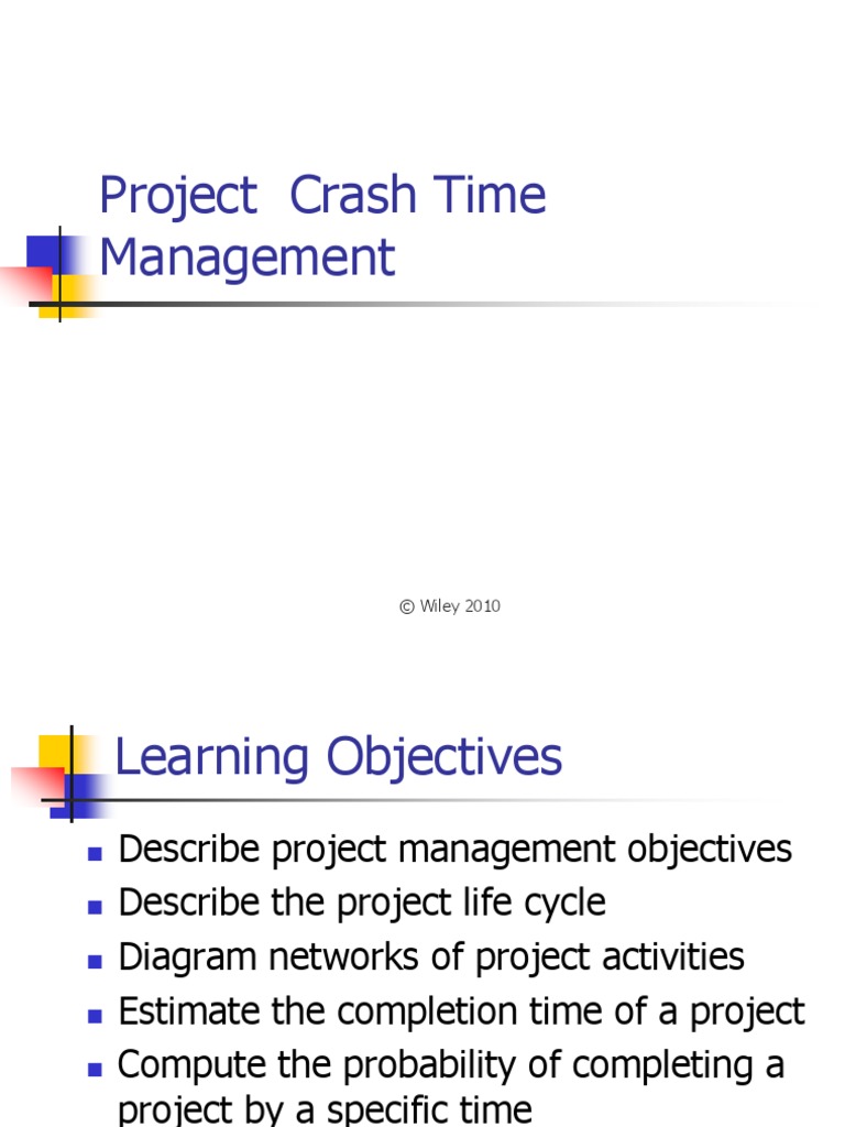 Project Crash Time Management: © Wiley 2010 | PDF