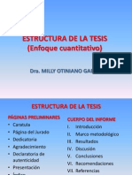 Estructura de La Tesis de Pre Grado