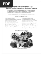 Campus Conflict Resolution Evaluation kit