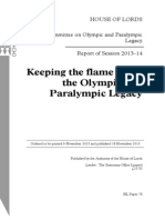 Keeping The Flame Alive: The Olympic and Paralympic Legacy (London 2012)