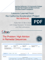 Lessons Learned From The California Acceleration Project