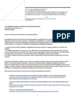 Pedido de cumprimento do Artº 272º da Constituição da República Portuguesa dirigido à PSP